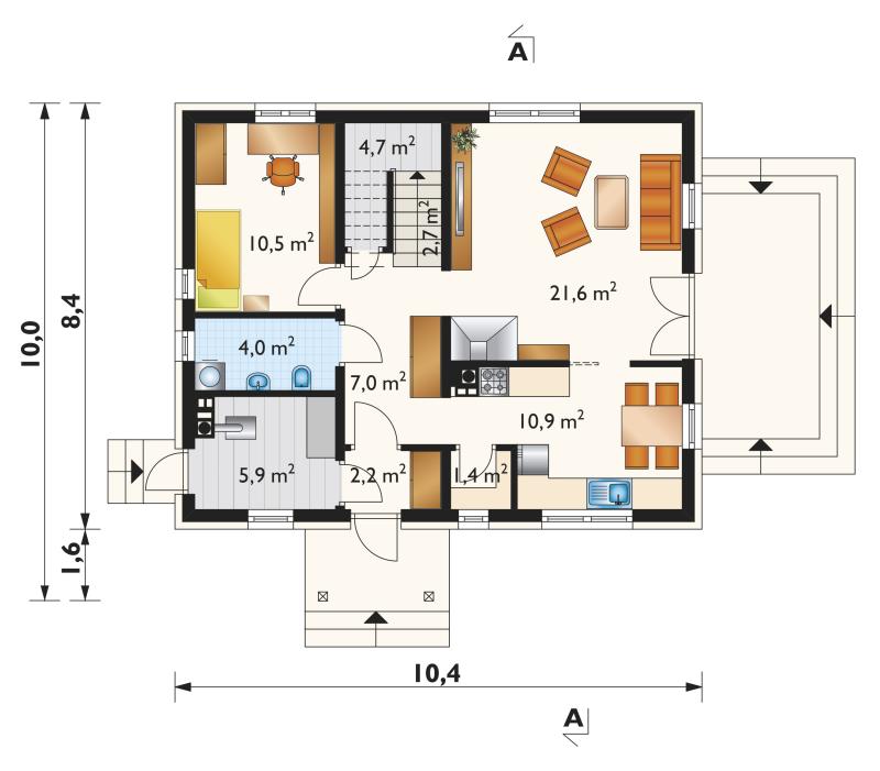 Проект коттеджа Самбор (E-915)