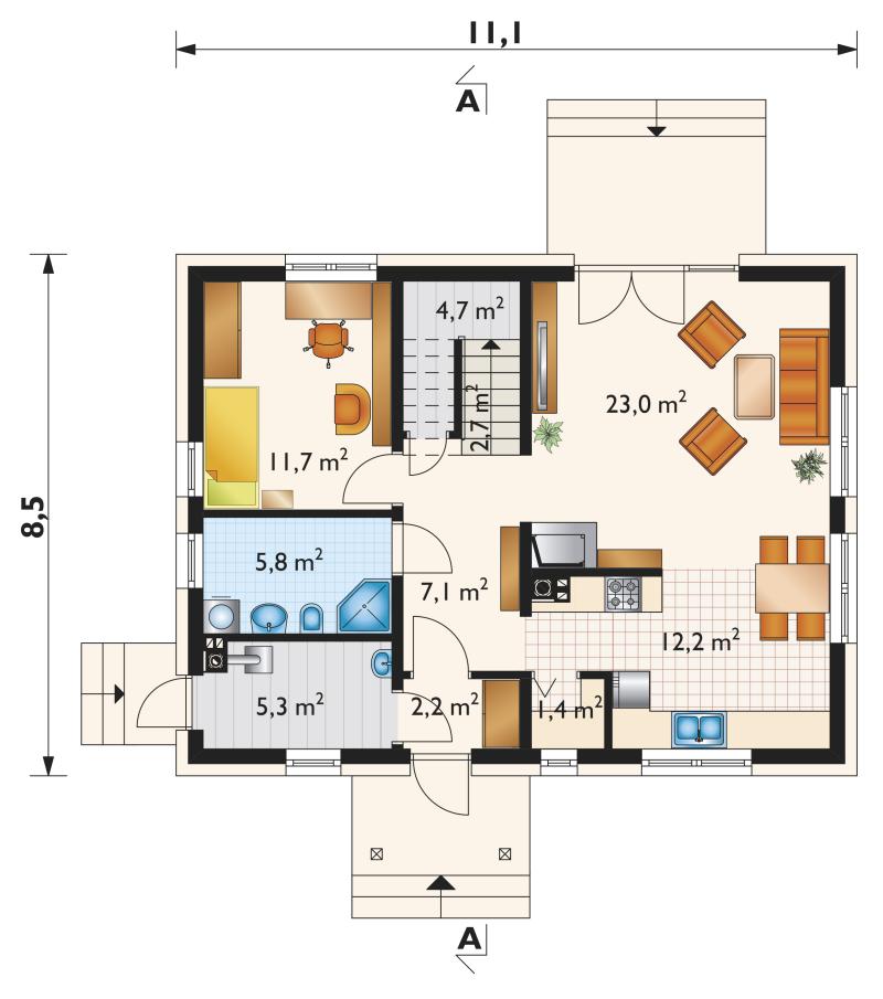 Проект коттеджа Самбор Рекс (E-1043)