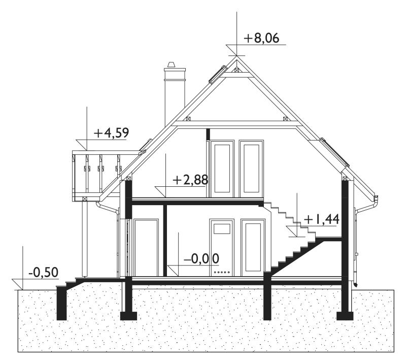 Проект коттеджа Самбор Рекс (E-1043)