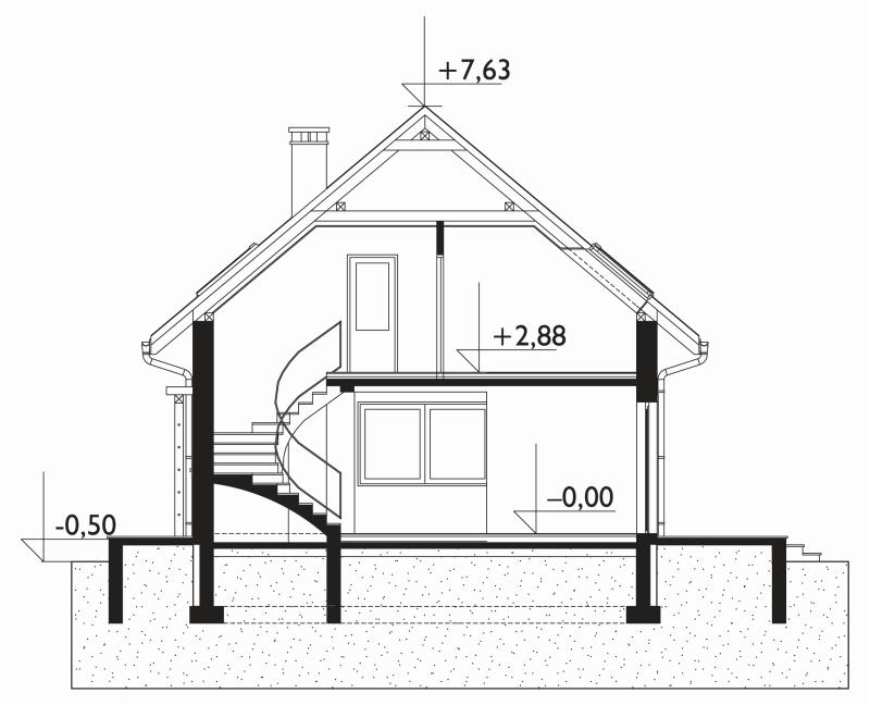 Проект коттеджа Смородина Энерго - зеркальное отражение (E-1045)