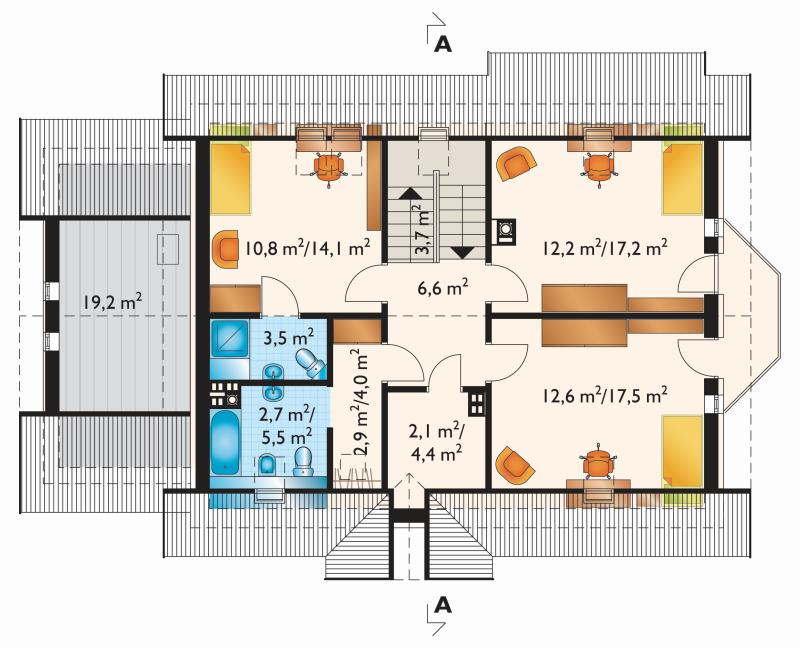 Проект коттеджа Соня Люкс (E-787)