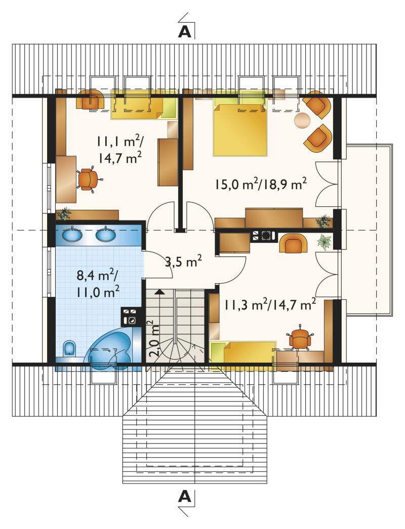 Проект коттеджа Стас Ретро (E-921)