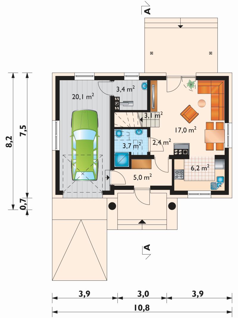 Проект коттеджа Талюс (E-1021)