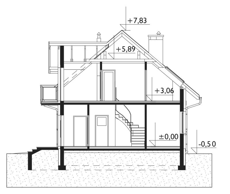 Проект коттеджа Тарот Мини (E-1051)
