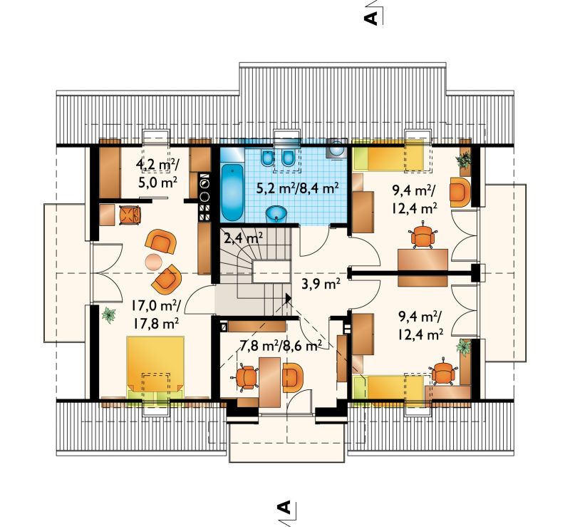 Проект коттеджа Тарот Сто (E-1156)