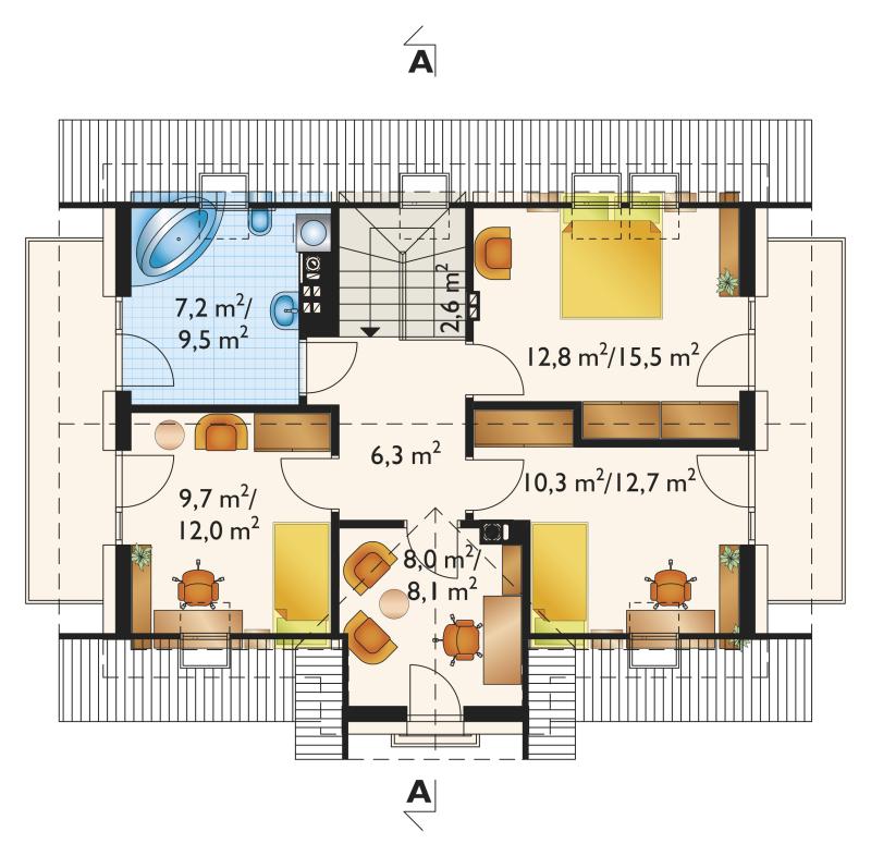 Проект коттеджа Томир Люкс Солис (E-1061)