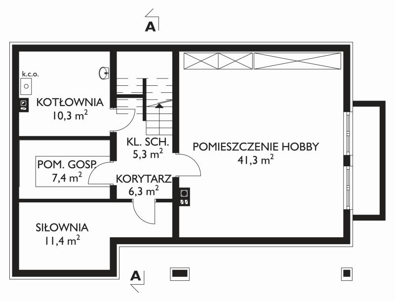 Проект коттеджа Открытка (E-1081)