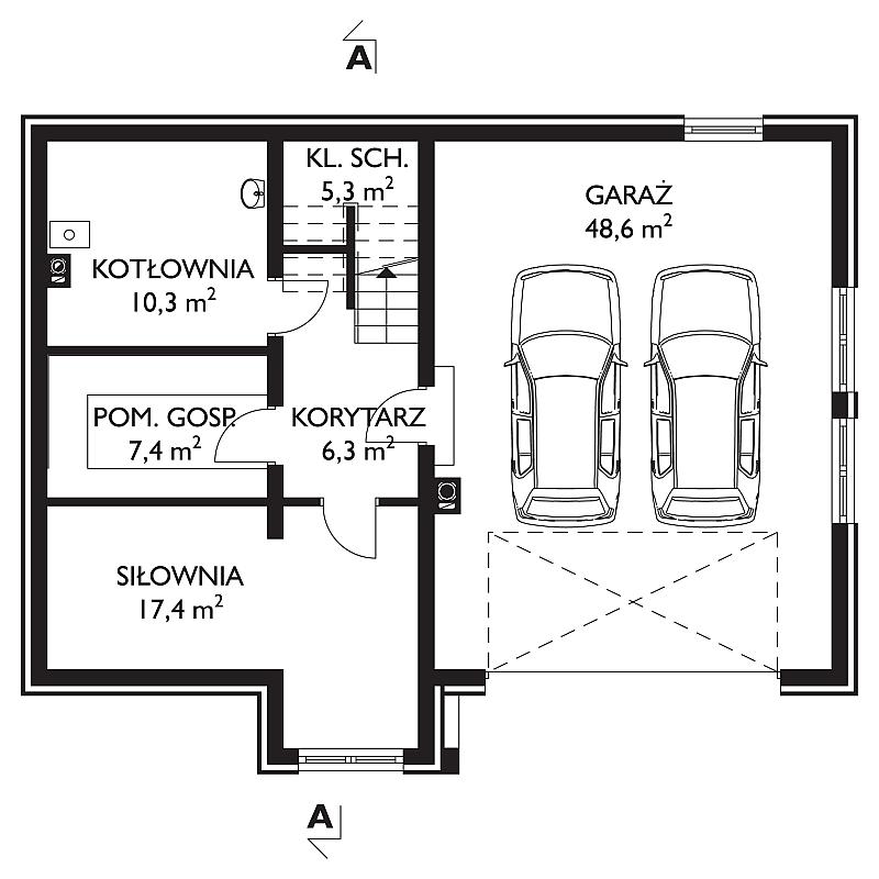 Проект коттеджа Открытка Сток (E-1070)