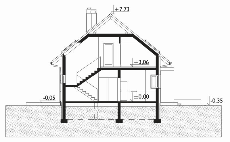 Проект коттеджа Зефир Г2 (E-1315)