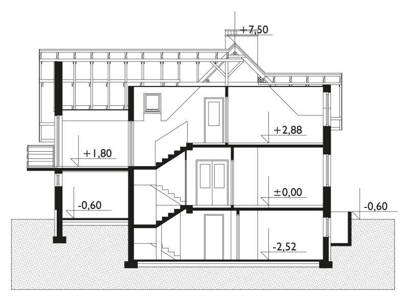 Проект коттеджа Заря - 2 (E-555)